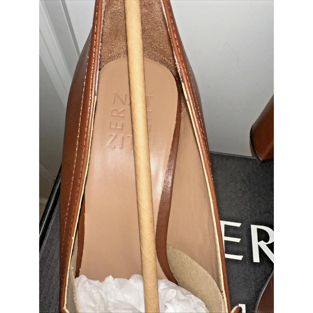 Naturalizer Women Size 9.5M Wynrie-Bit Block Heel Bit Loafer Cappuccino Brown‎